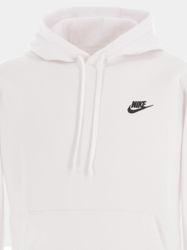 Sweat à capuche nsw club blanc homme - Nike