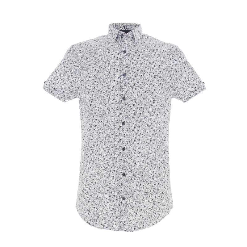 Chemise manche courte signature blanc homme - Benson Cherry