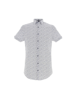 Chemise manche courte signature blanc homme - Benson Cherry