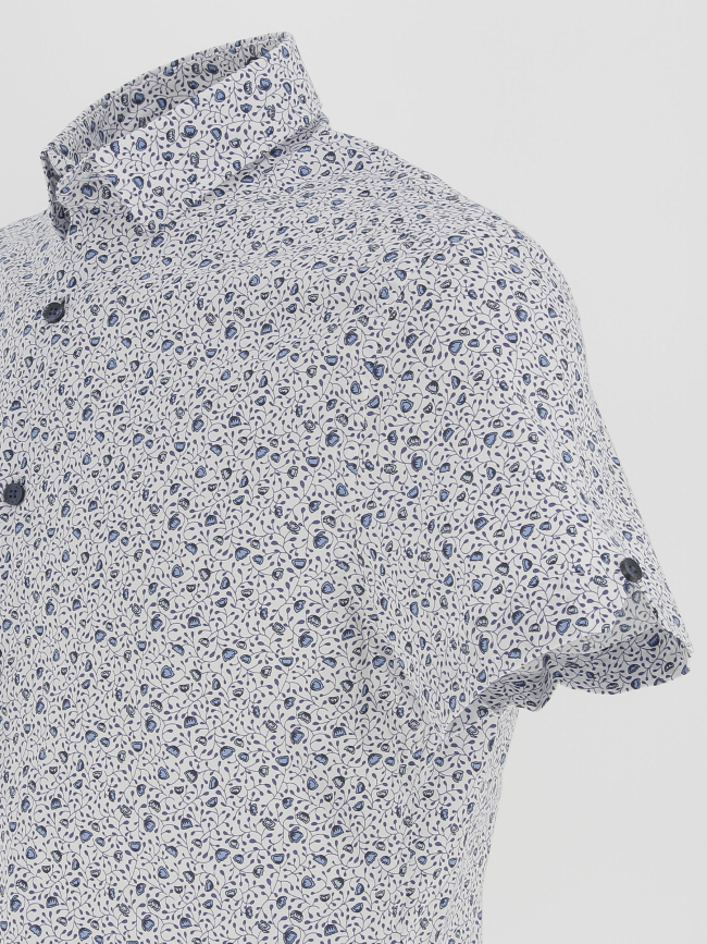 Chemise manche courte signature blanc homme - Benson Cherry