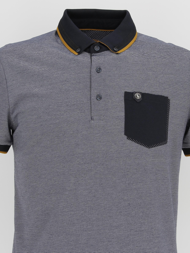 Polo gallifrey bleu homme - Benson & Cherry