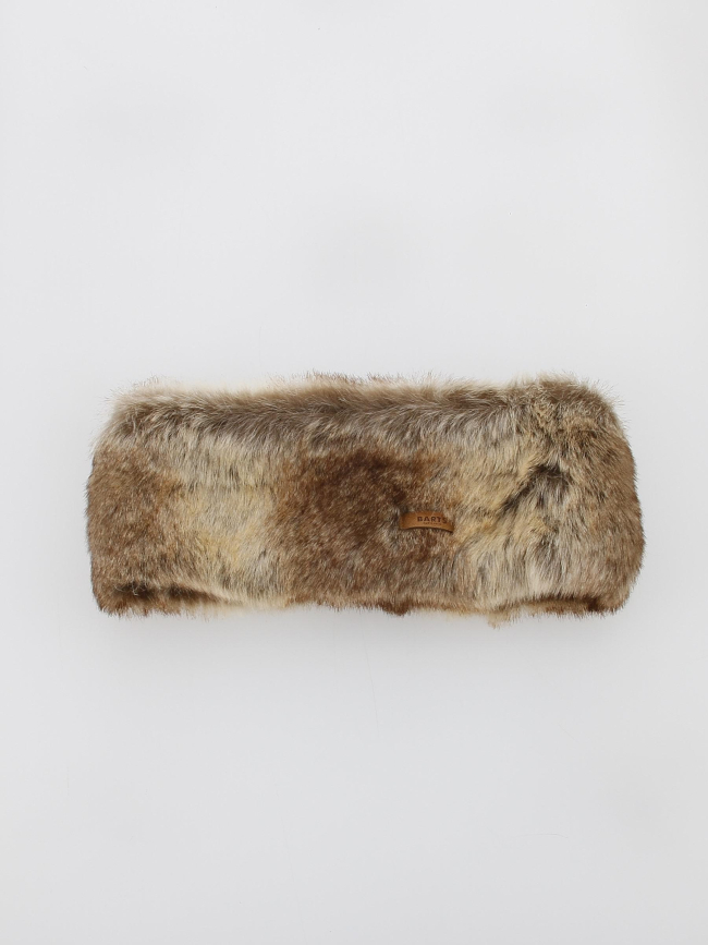Bandeau fausse fourrure marron femme - Barts