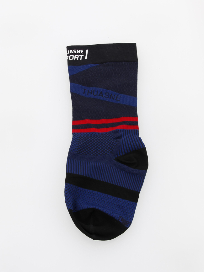 Mi-chaussettes de compression running bleu - Thuasne