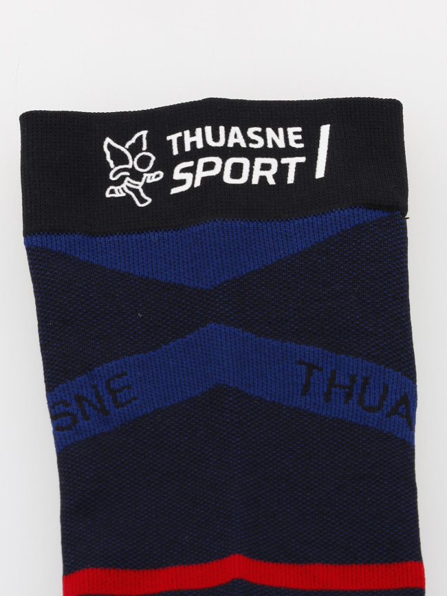Mi-chaussettes de compression running bleu - Thuasne