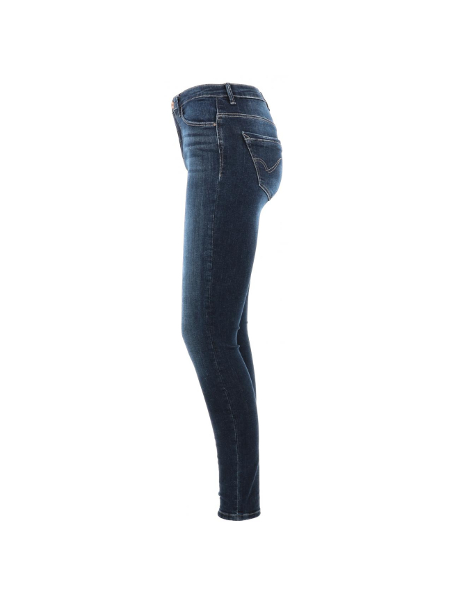 Jean skinny taille haute paola 32 bleu marine femme - Only