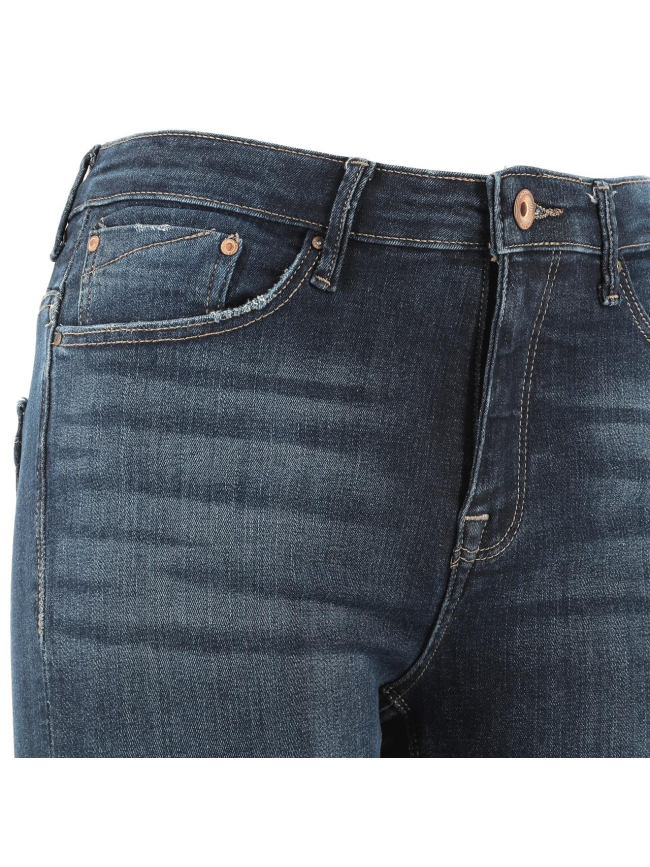 Jean skinny taille haute paola 32 bleu marine femme - Only