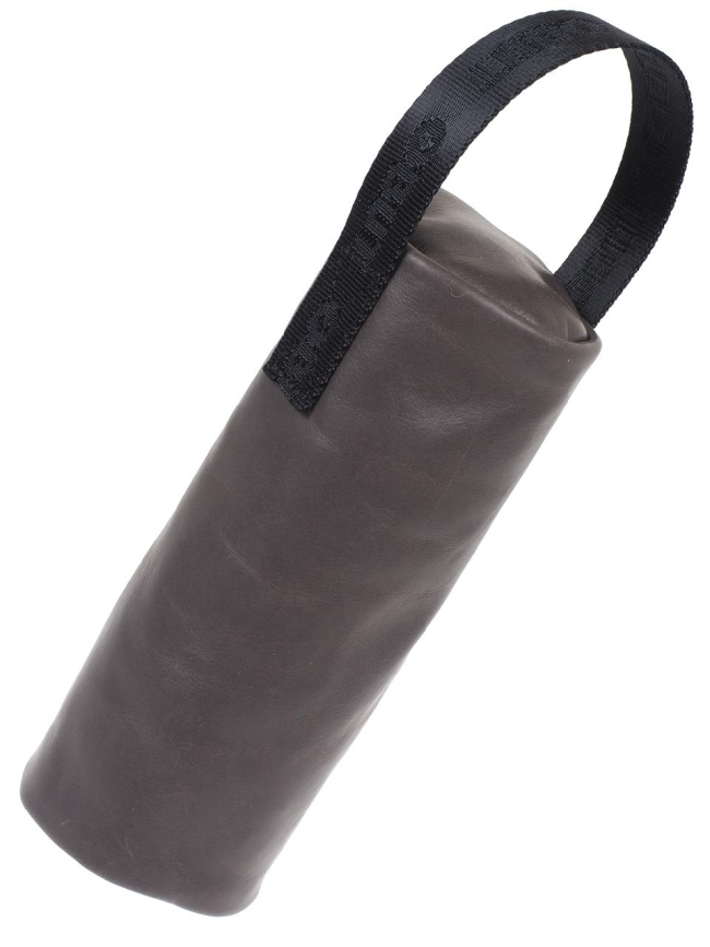 Sacoche boules de pétanque en cuir ronde gris - Obut