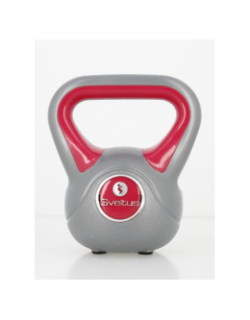 Kettlebell fit gris/rouge 2 kgs - Sveltus