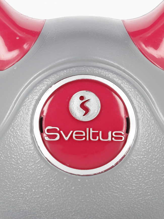 Kettlebell fit gris/rouge 2 kgs - Sveltus