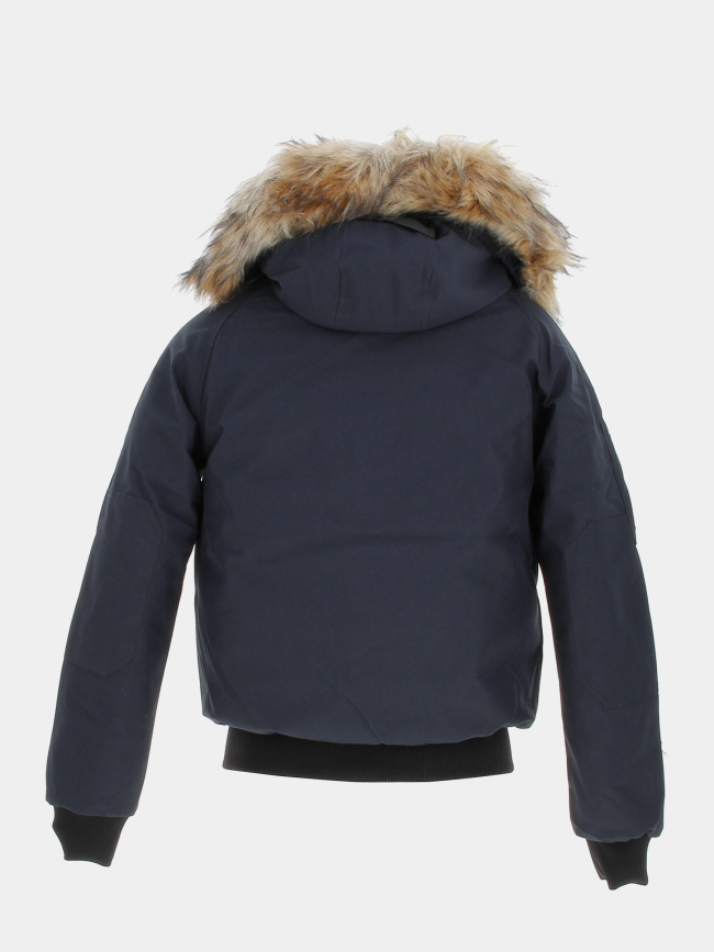 Blouson bombers thermique johnson bleu marine - Helvetica