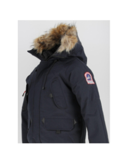 Blouson bombers thermique johnson bleu marine - Helvetica