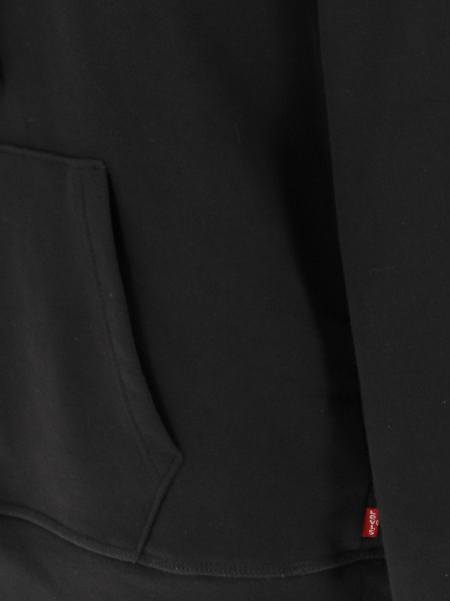 Sweat à capuche graphic wavy noir femme - Levi's