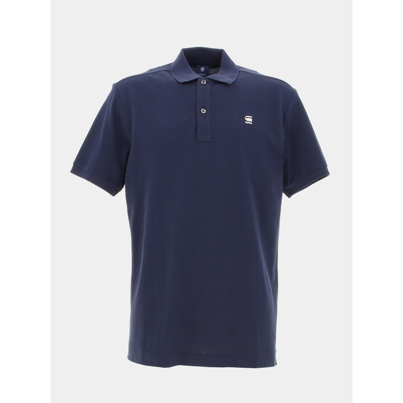 Polo dunda slim bleu marine homme - G Star