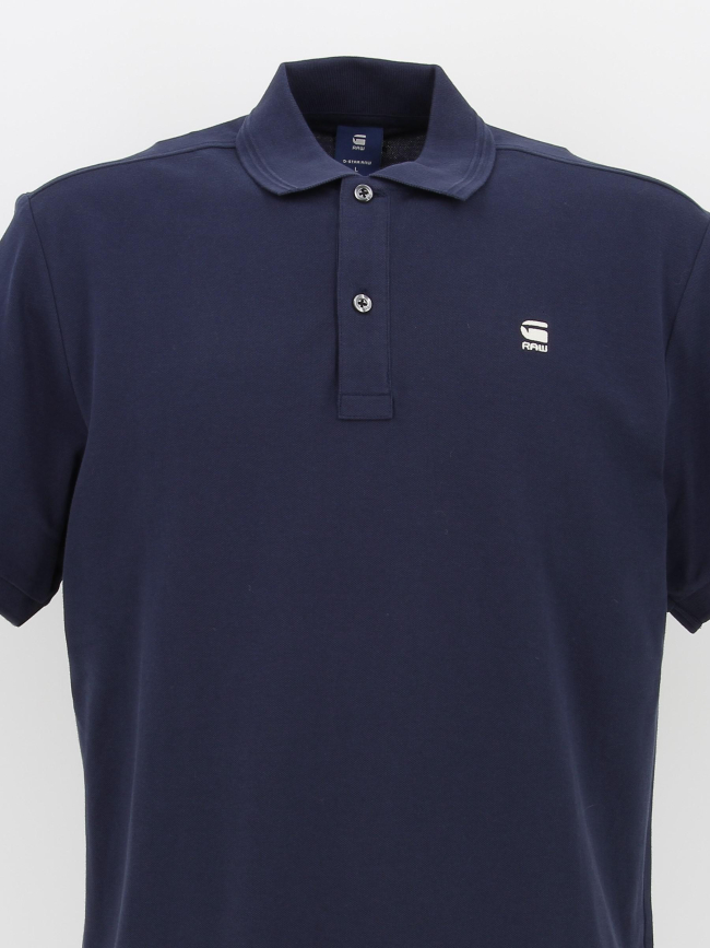 Polo dunda slim bleu marine homme - G Star