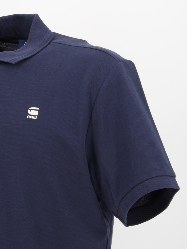 Polo dunda slim bleu marine homme - G Star
