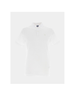 Polo dunda slim blanc homme - G Star