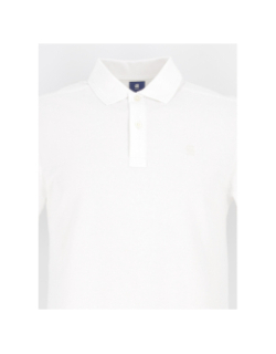 Polo dunda slim blanc homme - G Star