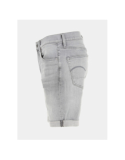 Short en jean 3301 slim gris homme - G Star