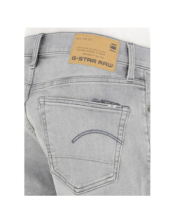 Short en jean 3301 slim gris homme - G Star