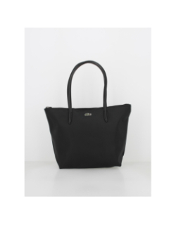 Sac shopping bag uni noir femme - Lacoste