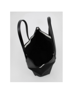 Sac shopping bag uni noir femme - Lacoste