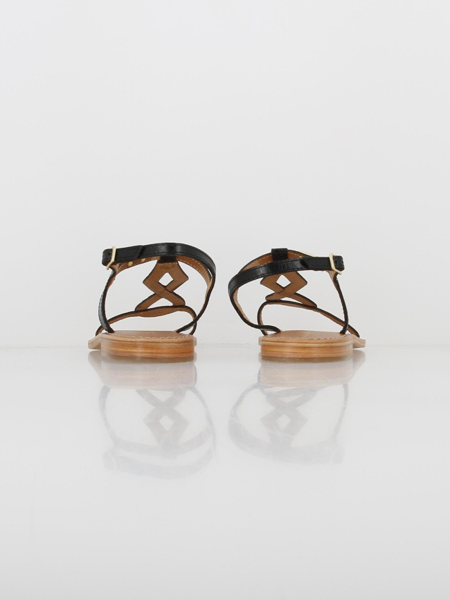 Sandales hamso noir femme - Les Tropéziennes