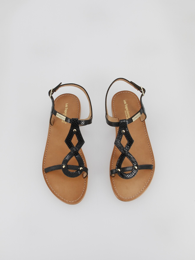 Sandales hamso noir femme - Les Tropéziennes