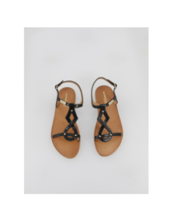 Sandales hamso noir femme - Les Tropéziennes
