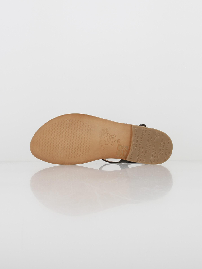 Sandales hamso noir femme - Les Tropéziennes