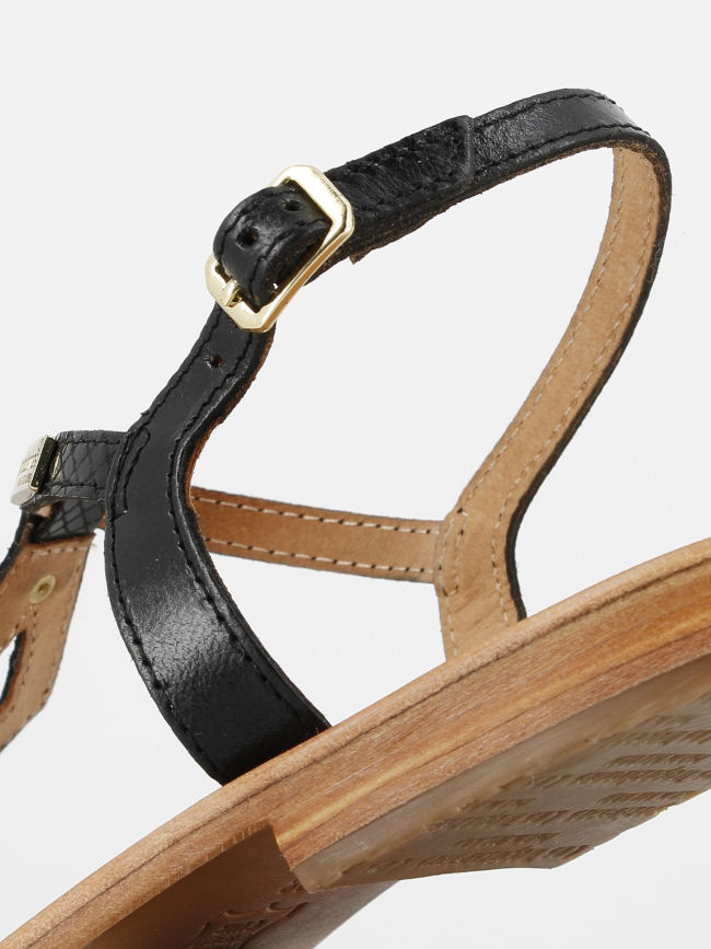 Sandales hamso noir femme - Les Tropéziennes