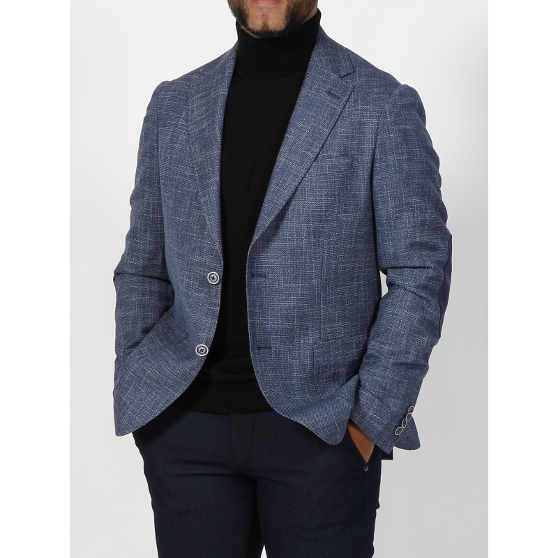 Veste blazer alchimie denim bleu homme Izac wimod