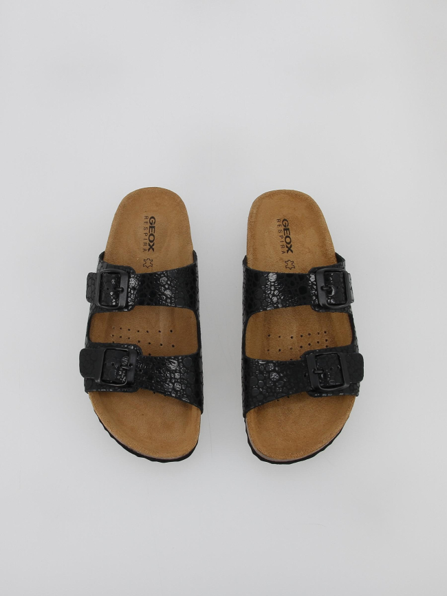 Mules brionia metal vernis noir femme - Geox