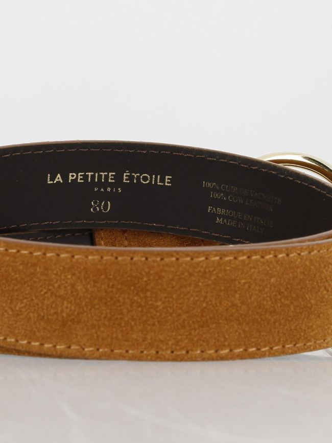 Ceinture en cuir dixon camel femme - La Petite Etoile