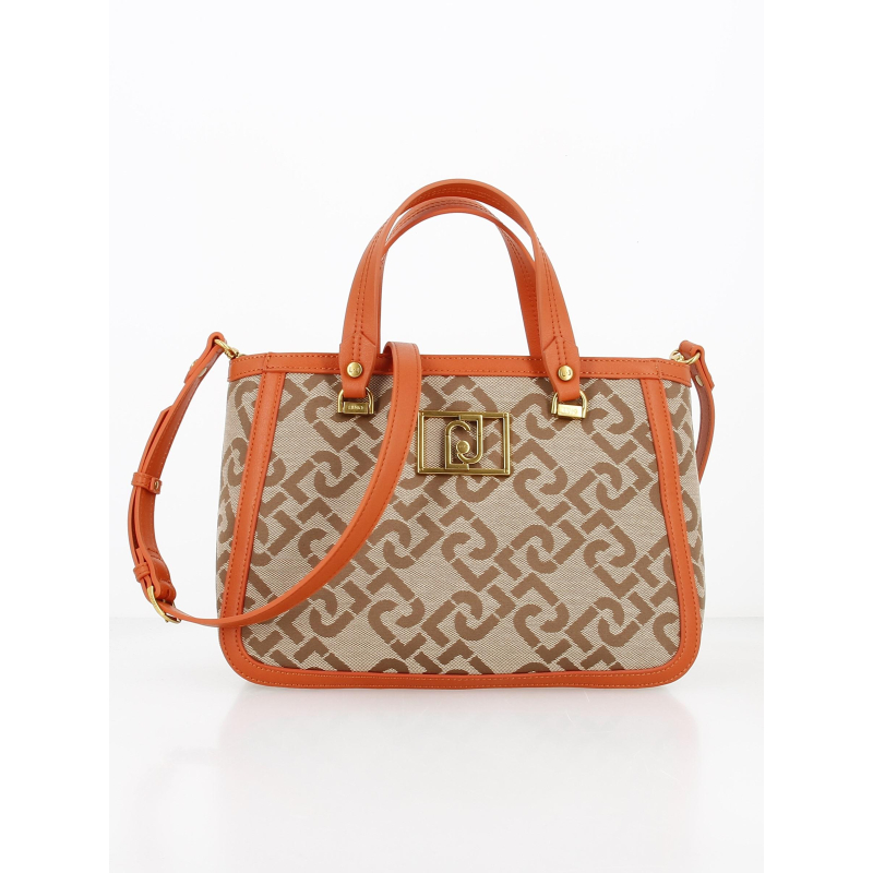 Sac à main jaquard orange femme - Liu Jo