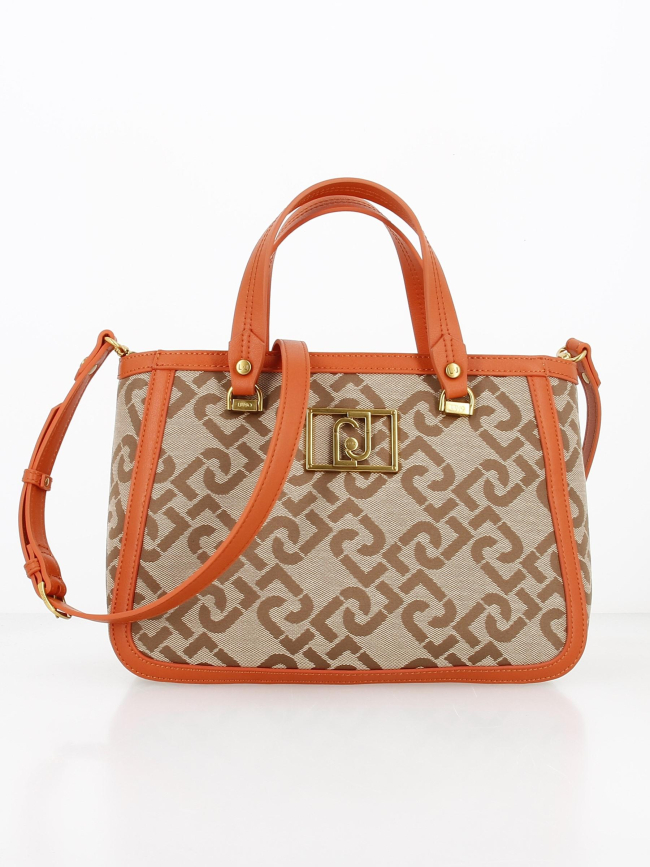 Sac à main jaquard orange femme - Liu Jo