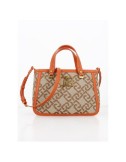 Sac à main jaquard orange femme - Liu Jo