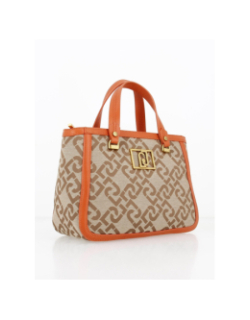 Sac à main jaquard orange femme - Liu Jo