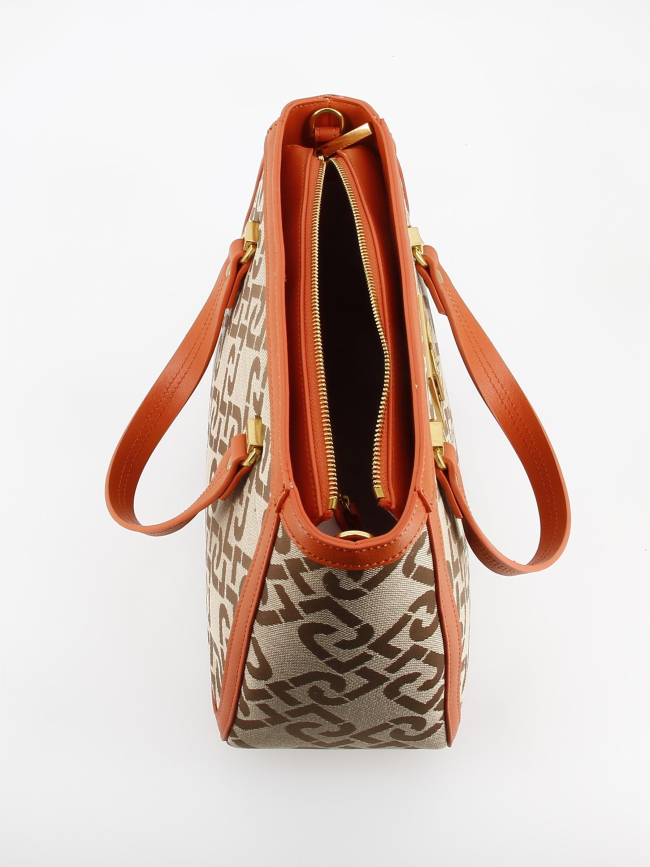 Sac à main jaquard orange femme - Liu Jo