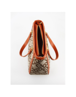 Sac à main jaquard orange femme - Liu Jo