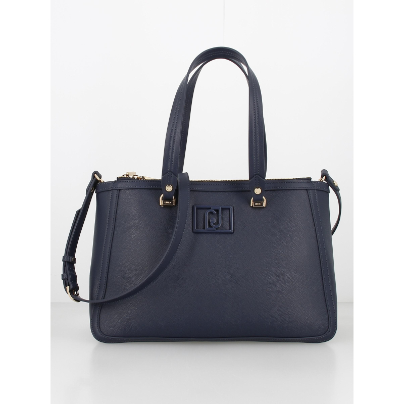 Sac à main satchel bleu marine femme - Liu Jo