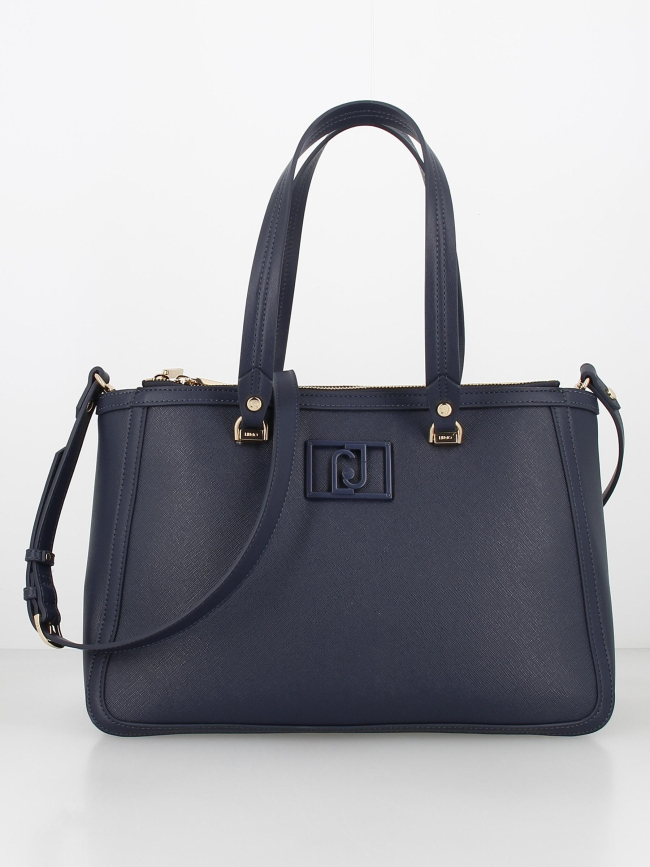 Sac à main satchel bleu marine femme - Liu Jo