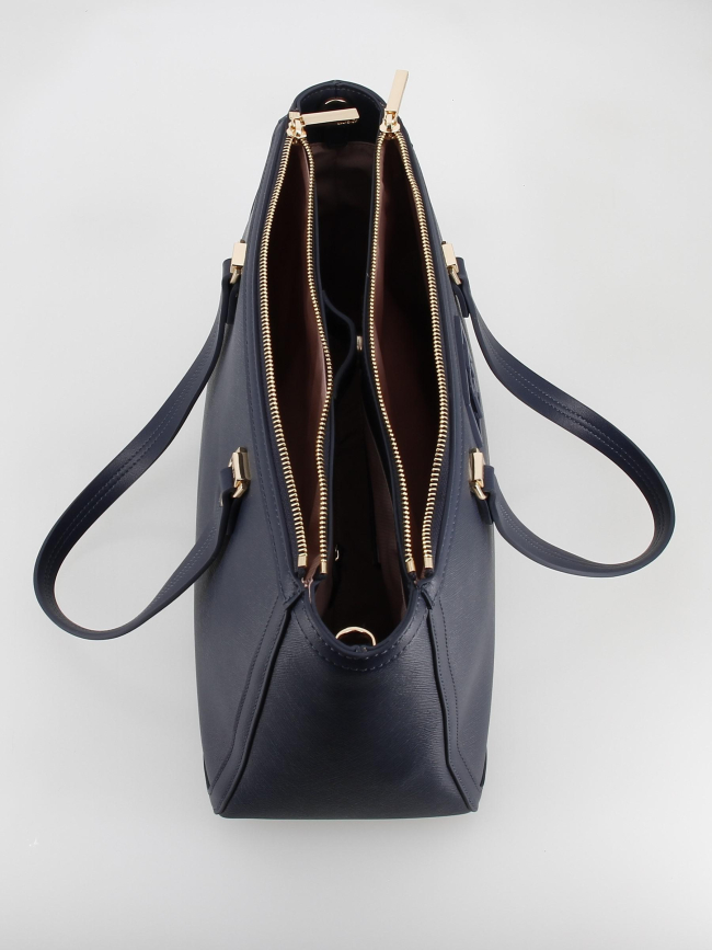 Sac à main satchel bleu marine femme - Liu Jo