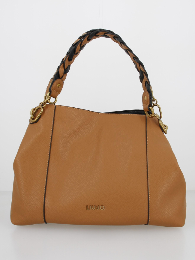 Sac à main satchel marron femme - Liu Jo