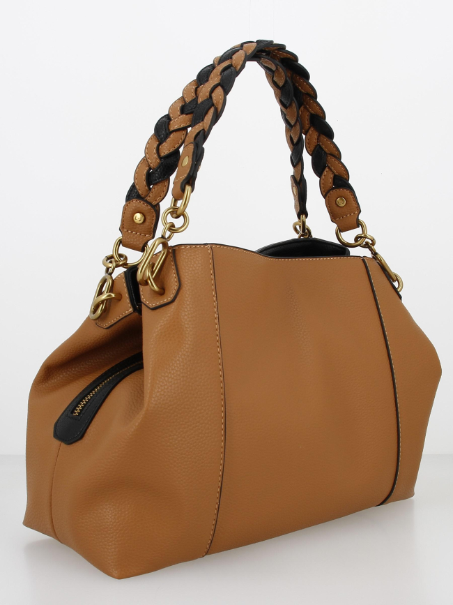 Sac à main satchel marron femme - Liu Jo