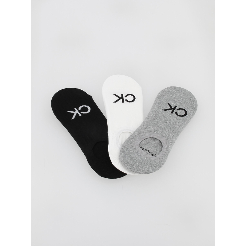 Pack 3 paires socquette multicolore homme - Calvin Klein