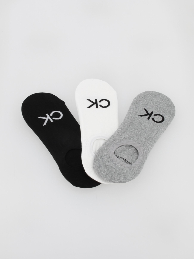 Pack 3 paires socquette multicolore homme - Calvin Klein