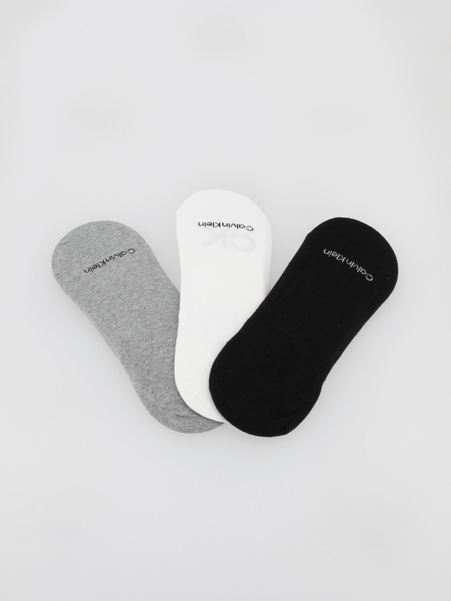 Pack 3 paires socquette multicolore homme - Calvin Klein
