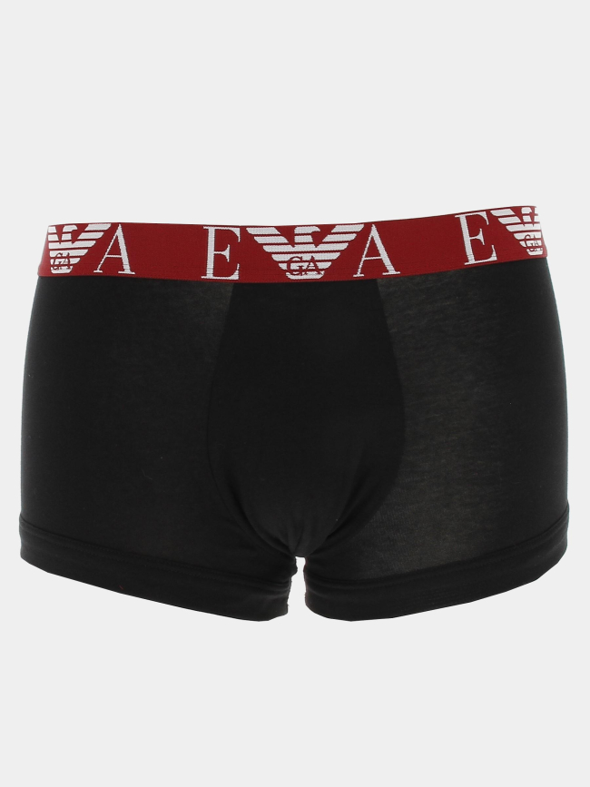 Pack 3 boxers trunck tricolore noir homme - Emporio Armani