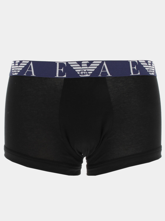 Pack 3 boxers trunck tricolore noir homme - Emporio Armani