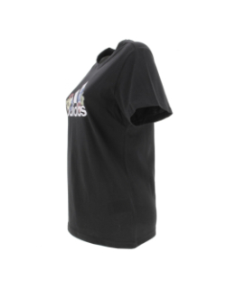 T-shirt floral noir femme - Adidas